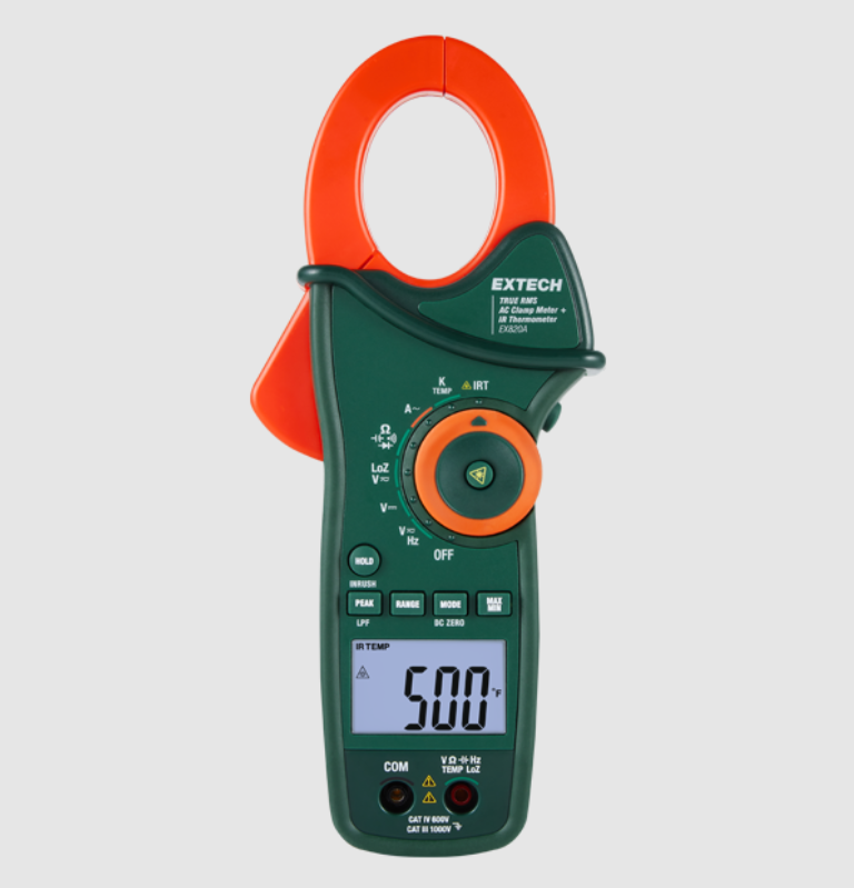 1000 A True RMS AC Clamp Meter with IR