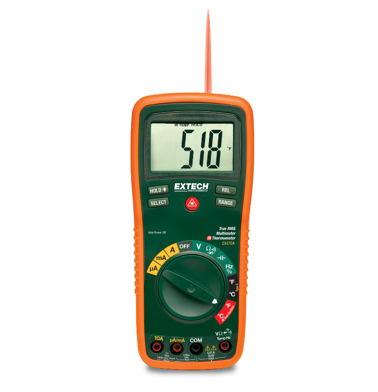 12 Function True RMS Professional MultiMeter + InfraRed Thermometer