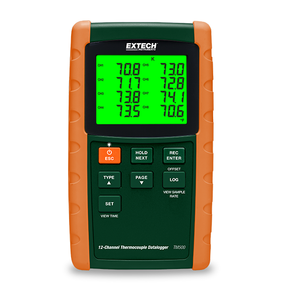 12-Channel Datalogging Thermometer
