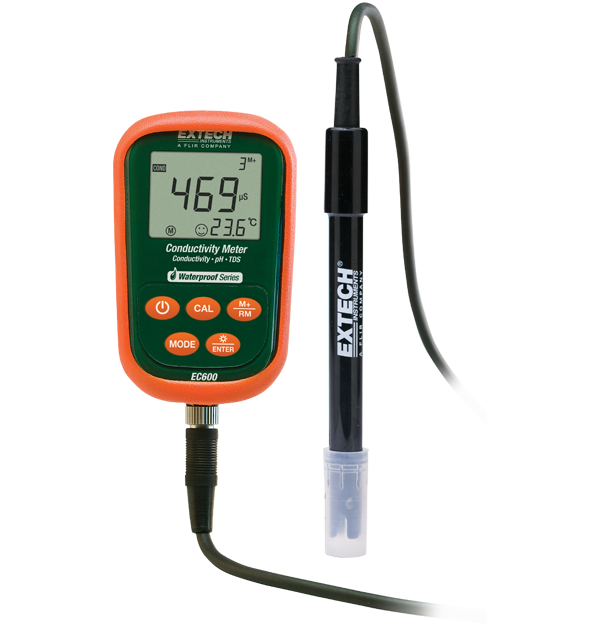 Waterproof pH/mV/Conductivity/TDS/Salinity/Temp Meter