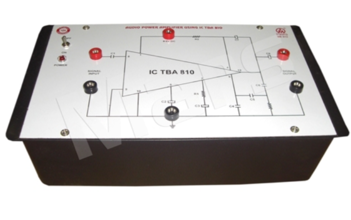 Audio power amplifier using IC TBA 810